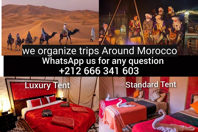 1 night Camel Treking in Merzouga Desert Luxury Camp - Arriving at a luxury tent with a private bathroom