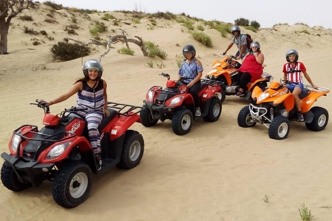 2h quad bike on the beach and in the dunes - Climbing the dunes above the shore
