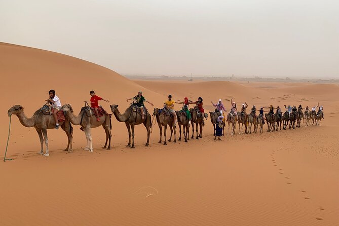 3 Days Desert Tour From Marrakech to Merzouga - Camel riding into the Erg Chebbi dunes