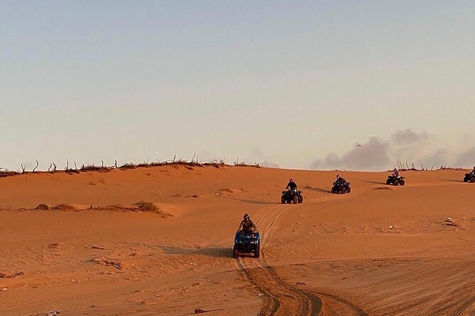 3 Hours Quad Trip in Essaouira discover the Cave and the biggest Dunes - From palace ruins to the Atlantic beach