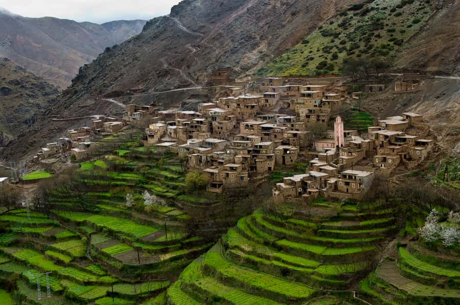 A Day With The Berbers - 3 Valleys Day Trip from Marrakech - Arriving in Imlil Valley with mint tea
