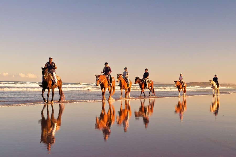 Agadir and Taghazout: 2-Hour Horseback Ride on the Beach - Walking out toward Oureir Beach