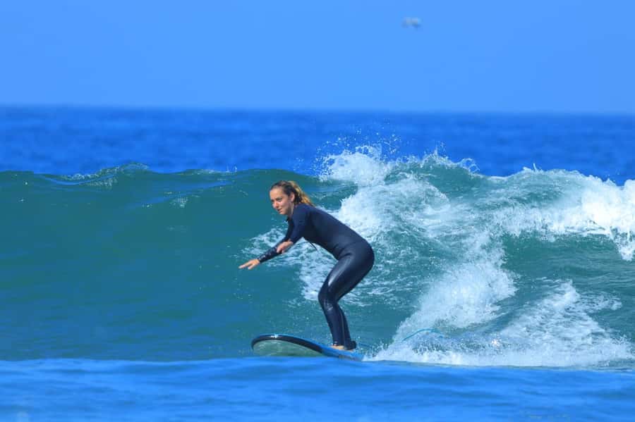 Agadir: Beginner Surf Lesson – Equipment Included - Practising in Whitewater Close to Shore