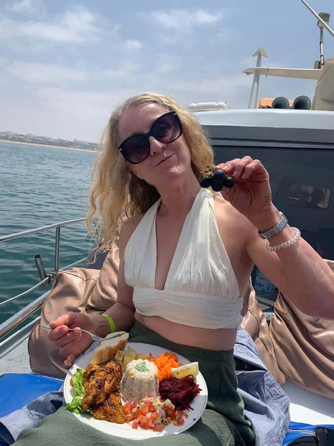 Agadir: Boat Trip with Fishing, Swimming, and BBQ Lunch - A swim stop in the clear Atlantic