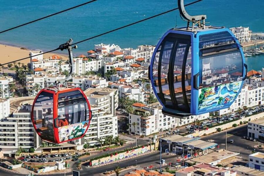 Agadir Cable Car Téléphérique With Hotel Transfrs - The short drive to the cable-car station