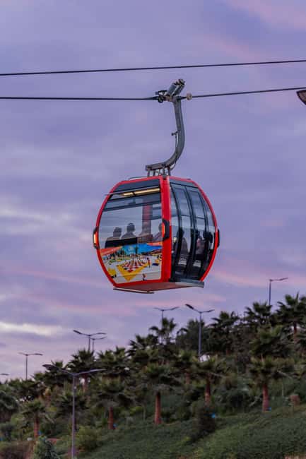 Agadir: Night Cable Car Round-Trip Ticket - The return ride beneath the stars