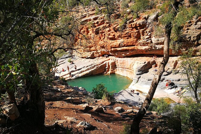 Agadir or Taghazout: Paradise Valley Atlas Mountain Swimming Trip - Walking into Paradise Valley
