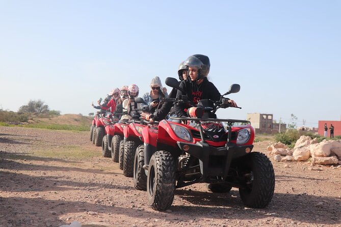 Agadir Quad ATV Adventure Tour with Berber Tea Experience - Ihchach: helmets, quads, and the safety briefing