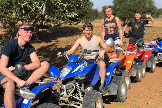 Agadir Quad Bike Safari Desert Sunset - The safety briefing and shared quad setup