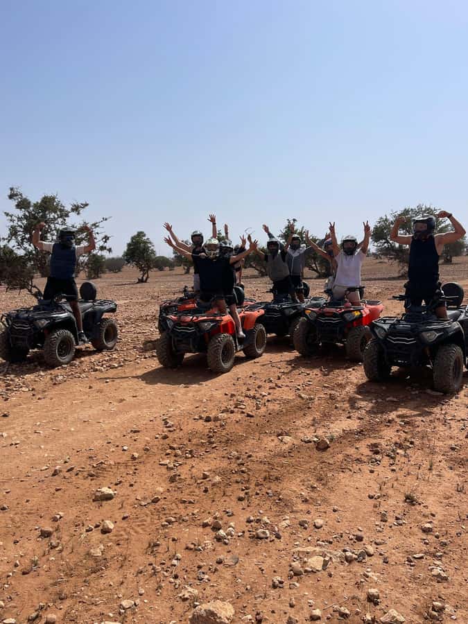 Agadir: Quad Bike Safari Desert With Moroccan Tea - Mint tea under shade gives the ride a welcome pause