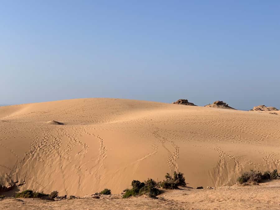 Agadir: Taghazout, Colorful village & Timlaline Desert Trip - Aghroud and its painted facades