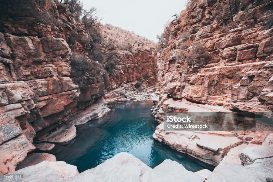Agadir/Taghazout : Paradise Valley & Sandboarding with Lunch - Walking down to Paradise Valley’s natural pools