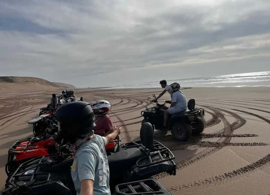 Agadir/ Taghazout: Safari Quad Bike on the Beach & Desert - Mint tea and biscuits finish the outing well