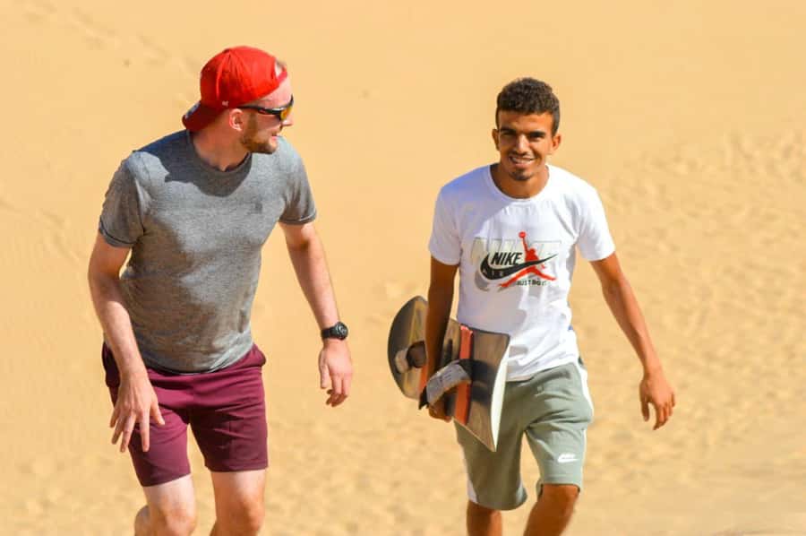 Agadir/Taghazout : Sandboarding & Sunset Camel Ride with BBQ - Aghroud gives the afternoon its first pause