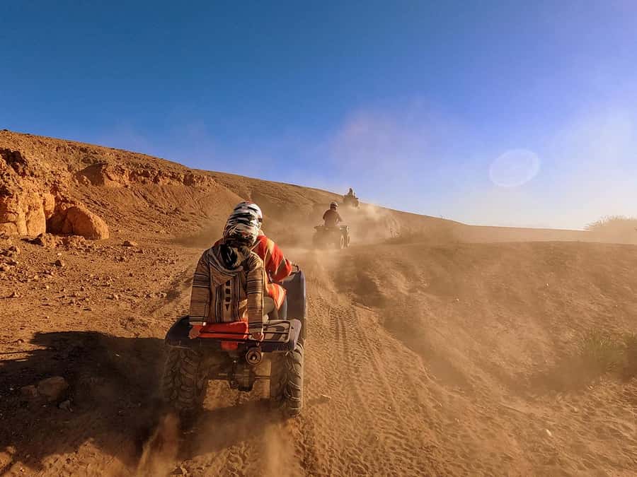 Agafay and atlas: Quad and camel experience - Leaving Marrakech for Agafay’s dry hills