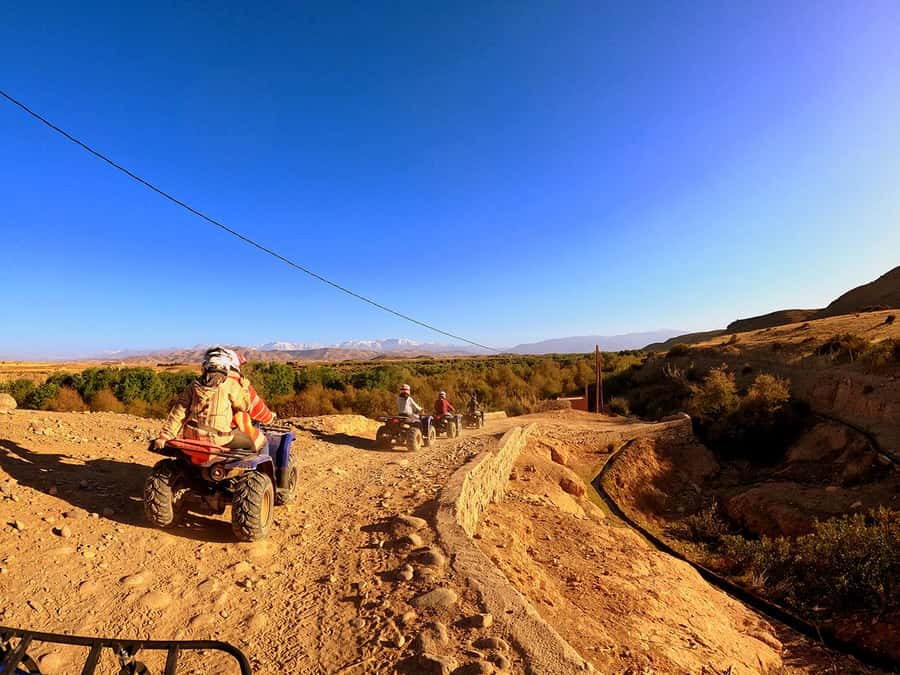 Agafay and atlas: Quad and camel experience - A 15-minute tea pause at the camp