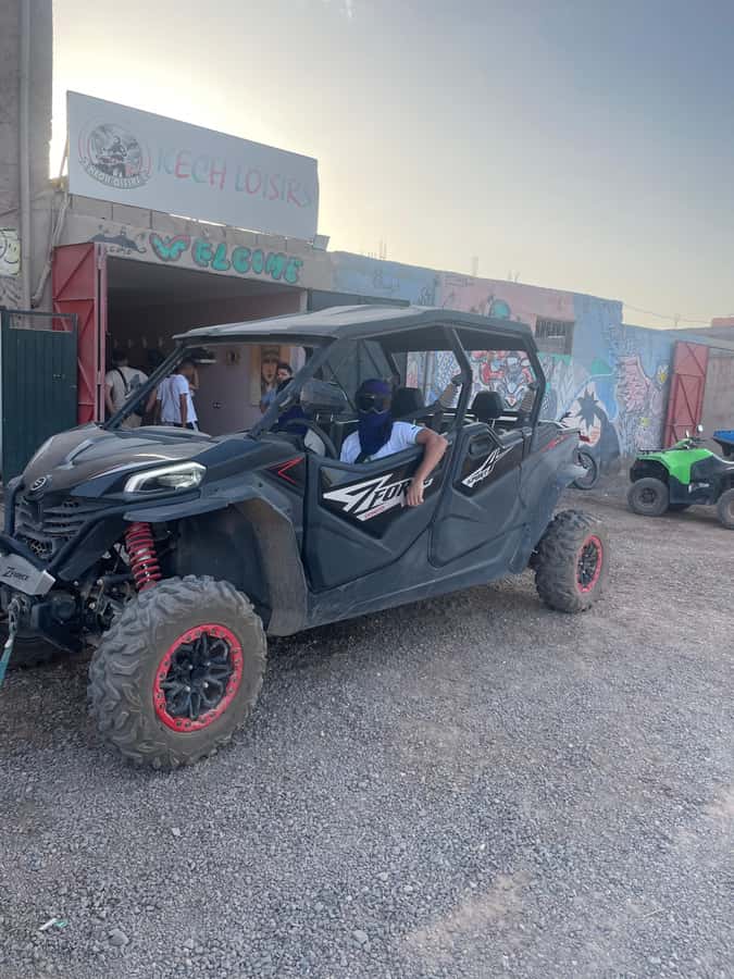 Agafay Desert 4-Seater Buggy Experience | Family & Premium - A Moroccan tea stop with bread, pancakes, and honey