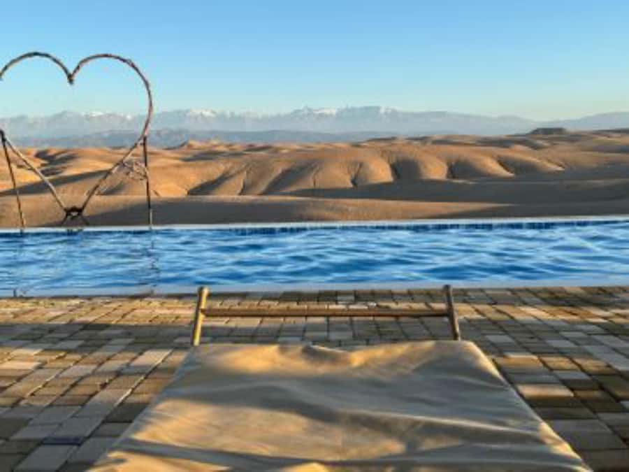 Agafay Desert Day: Quad Bike, Lunch & Swim Adventure - Pool time with desert views