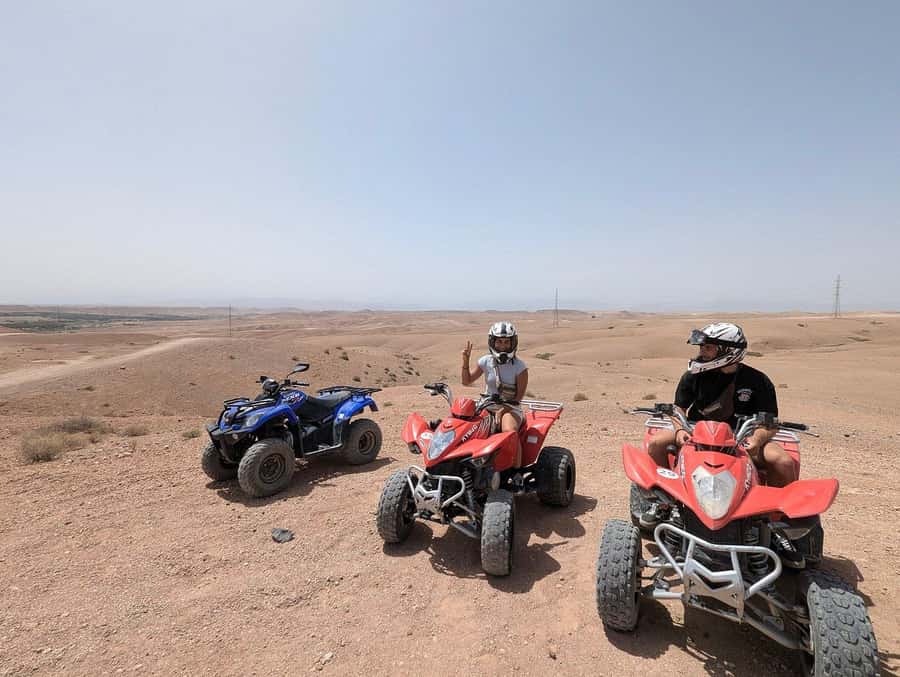 Agafay Desert: Quad Bike Experience with Lunch - Learning the quad before the main route