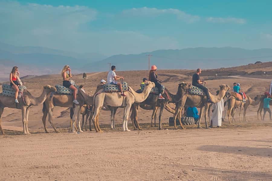 Agafay Desert: Quad Biking, Camel Ride, Lunch - The argan oil cooperative: useful, but keep your wallet closed