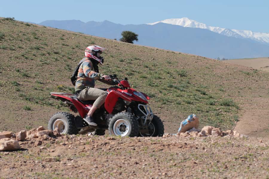 Agafay Desert: Quad, Camel Ride & Luxury Lunch with Pool - Two hours of quad biking through rough desert terrain