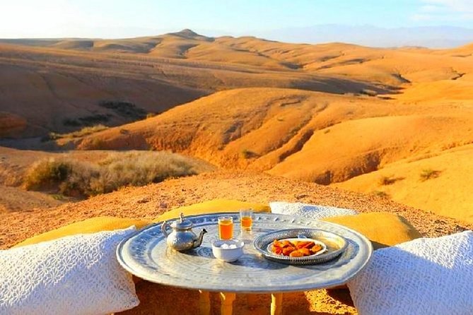 Agafay Desert Sunset, Camel Ride and Dinner from Marrakech - Berber music, dancing, and the fire show