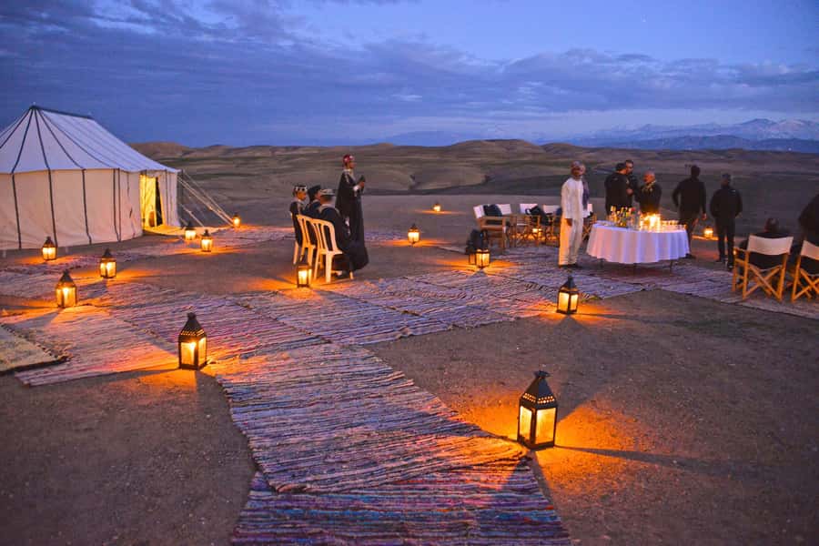 Agafay: Half-Day Rocky Desert Quad & Camel Ride with Lunch - Quad biking across the rocky plateau