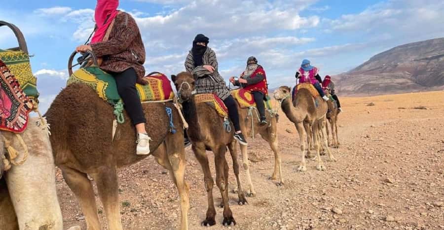 Agafay: Half-Day Rocky Desert Quad & Camel Ride with Lunch - Pickup from Marrakech and the road out