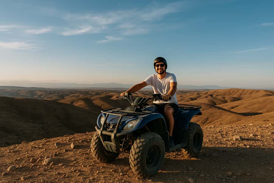 Agafay: Quad, Camel Ride & Dinner Show from Marrakech - Moroccan Tea and Open Agafay Views