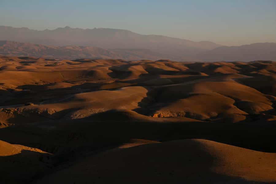 Agafay Tour: Sunset, Dinner, Camel ride, Quad and fire show - Quad biking and the two-person arrangement