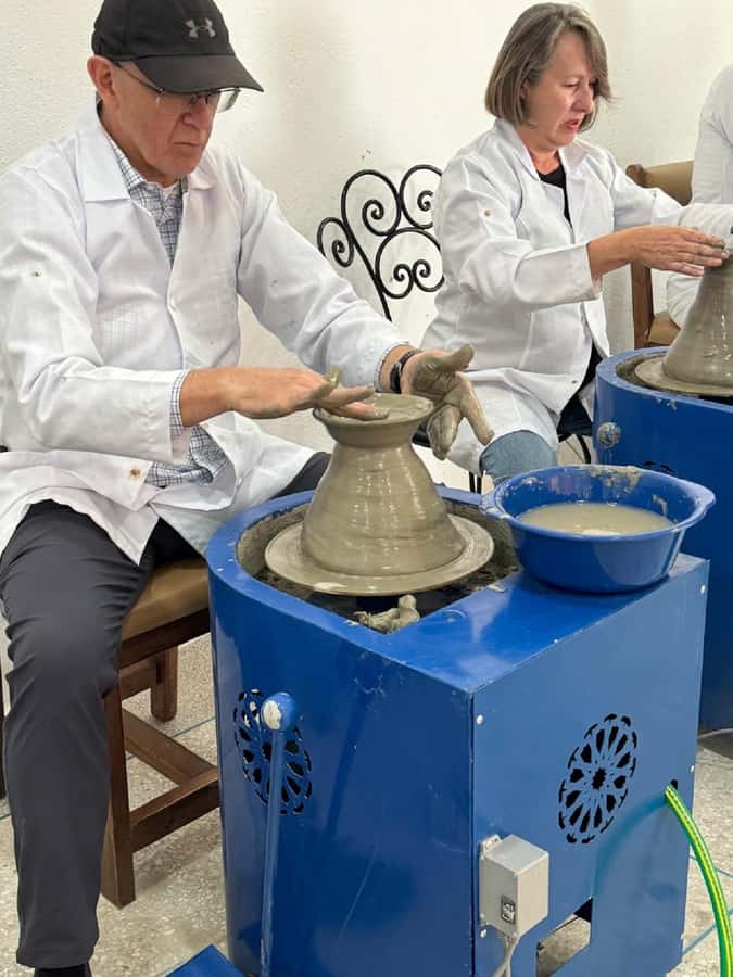 Artisan for a Day: Pottery & Zellige Workshop in Fez - Arriving at the atelier with pickup included