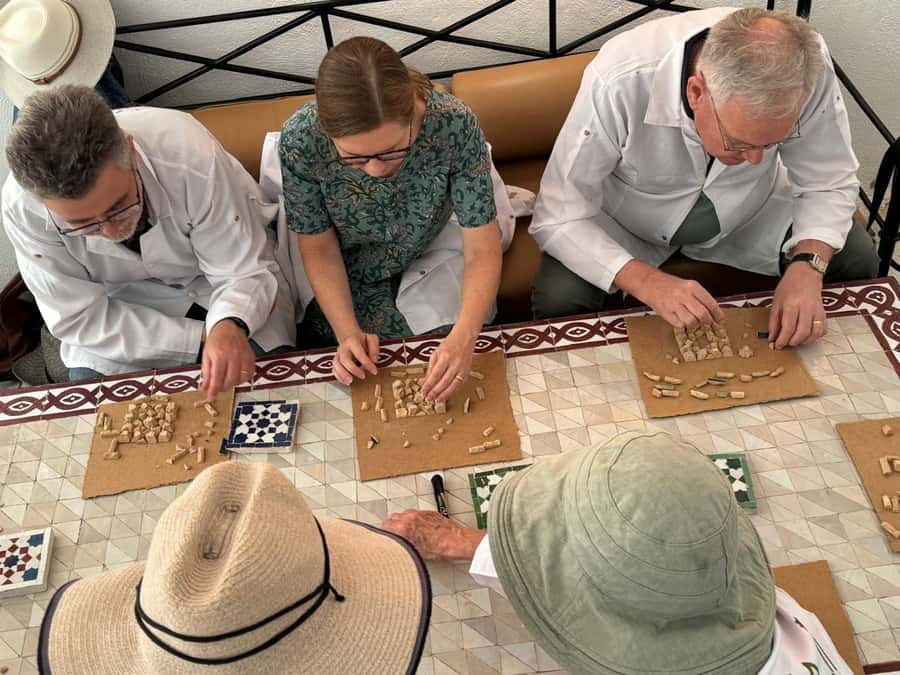 Artisan for a Day: Pottery & Zellige Workshop in Fez - Taking a turn at the pottery wheel