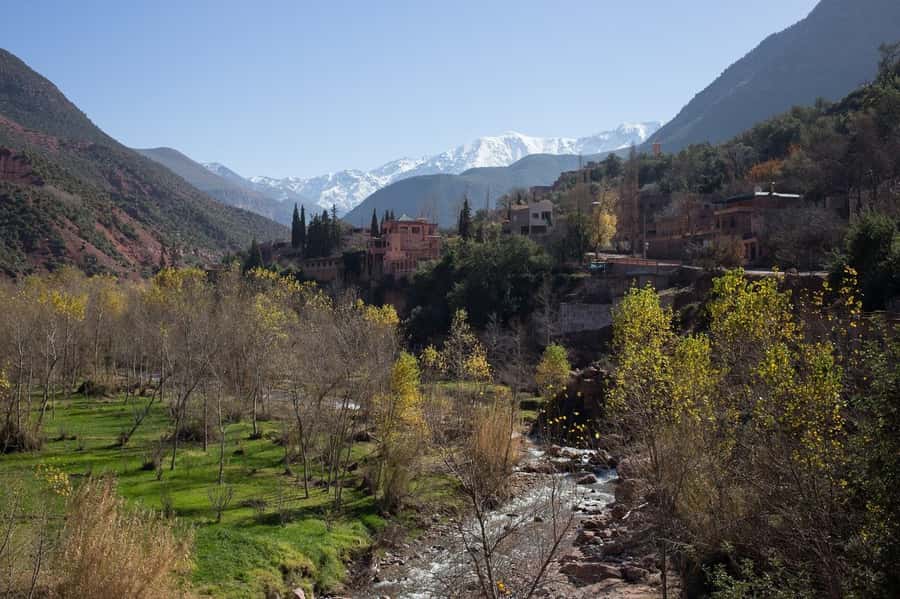 Atlas Mountains and 4 Valleys Day Trip - The road through Tahnaout and Asni Valley