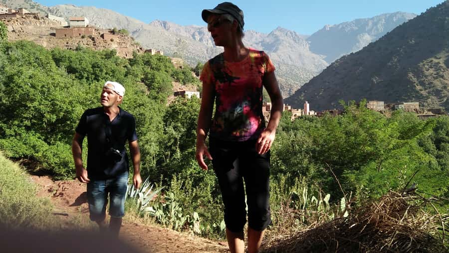 Atlas mountains hike with waterfalls & 3 valleys day trip - The Afternoon Walk and Return via Kik Plateau