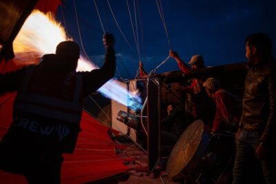 Atlas Mountains Hot Air Balloon Ride from Marrakech with Berber Breakfast and Desert Camel Experience