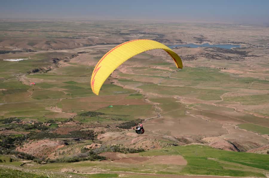 Atlas Paragliding & Agafay Desert Adventure from Marrakech - A Berber breakfast before takeoff