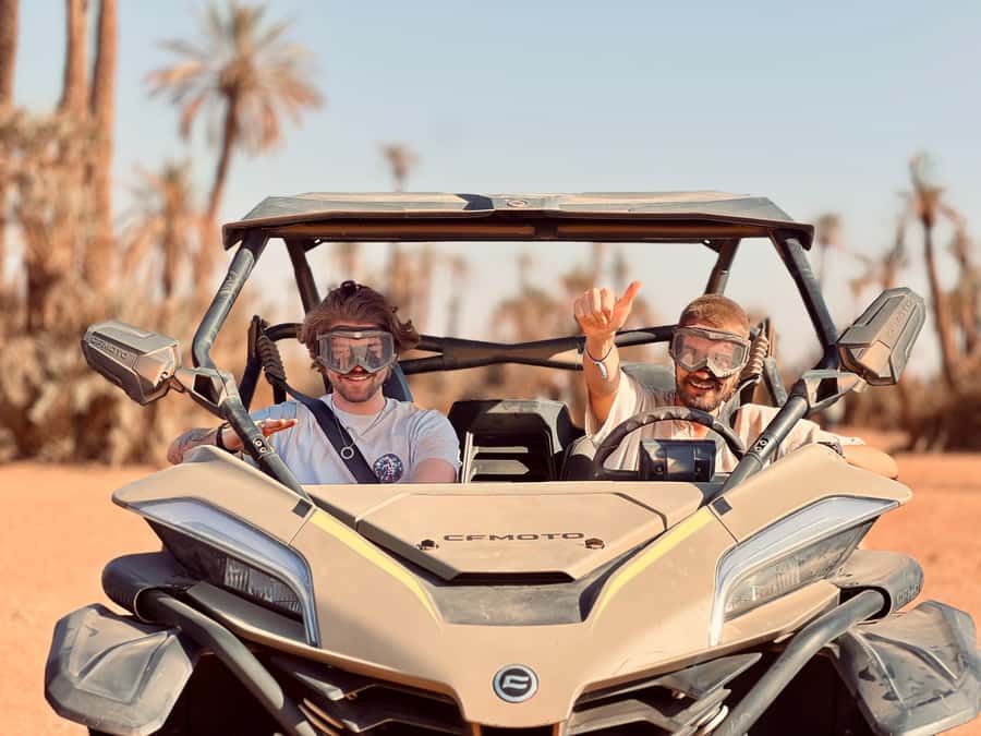 Buggy 1000 cc Adventure in Marrakech Desert - Riding through palms, stones, and open country
