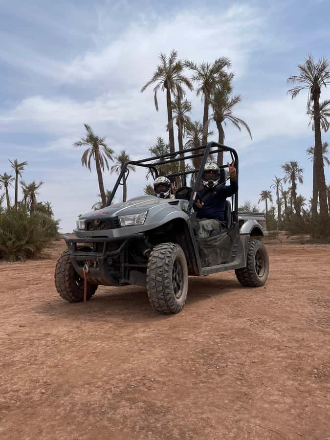 Buggy ride at the Palm Grove and Desert with swimming pool - Leaving Marrakech for the Jbilat Desert