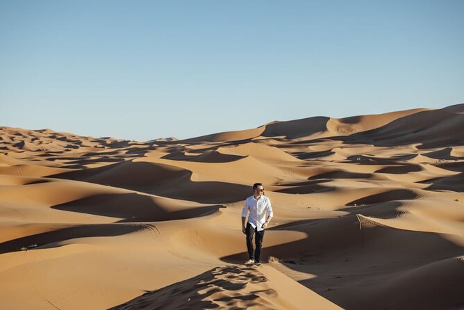 Camel Trekking & 1 Night in Merzouga Desert Camp - Sunset from the high dunes