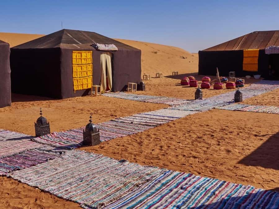 Camp Overnight in Merzouga's Erg Chebbi Dunes from Merzouga - A two-hour camel ride into the Erg Chebbi dunes