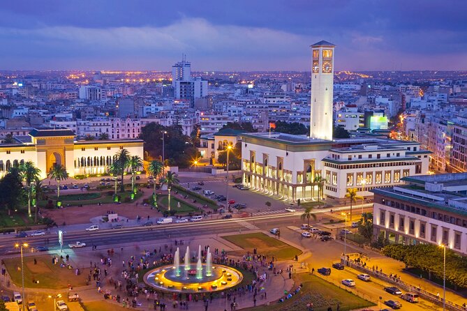 Casablanca City Night Tour and Traditional Moroccan Dinner - Twin Center and the modern city
