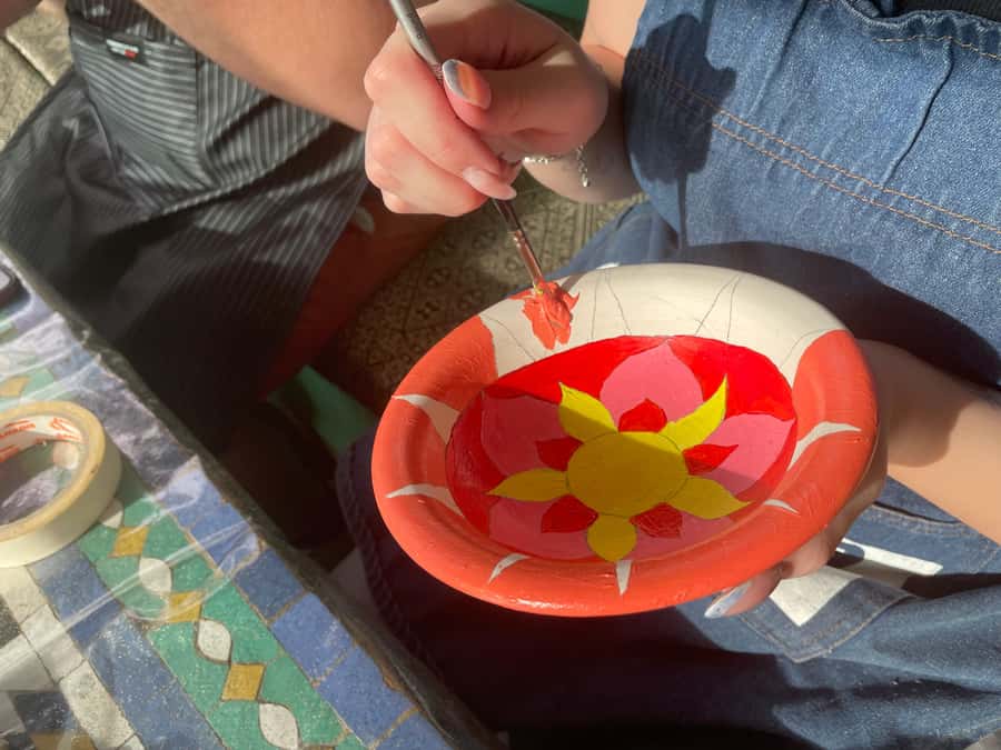 Creative Painting on Fes Pottery - Is $14 good value?