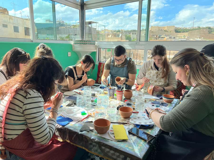 Creative Painting on Fes Pottery - Why painting Fes pottery feels more personal than shopping