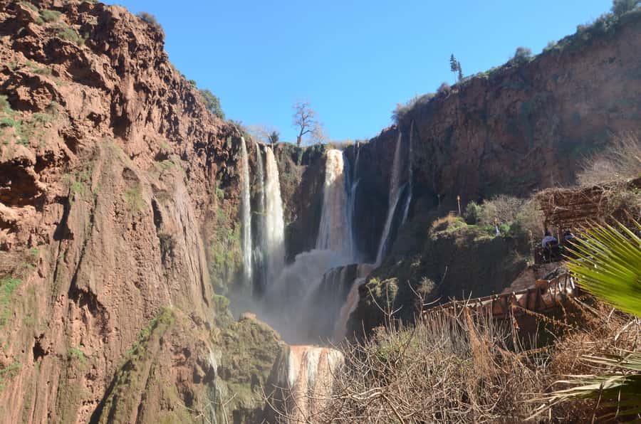 Day Trip To Ouzoud Waterfalls & Boat Ride From Marrakech - Arriving At The 110-Meter Ouzoud Falls