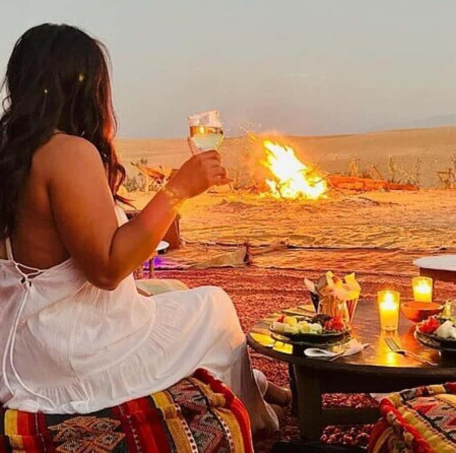 DINNER IN AGAFAY DESERT UNDER THE STARS WITH SHOW AND CAMELS - Pickup from Marrakech and the early start