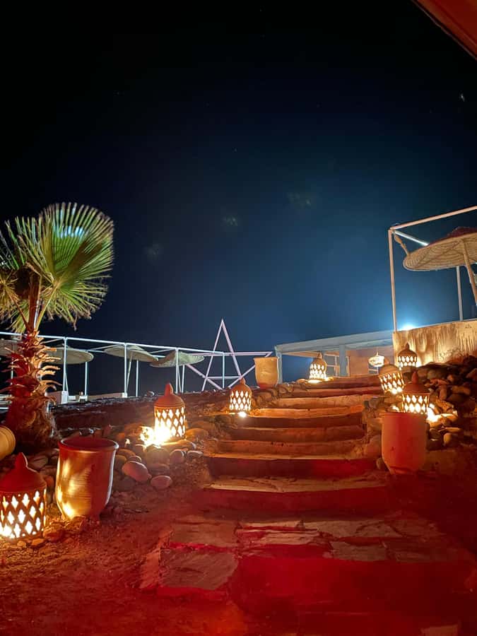 Dinner Show at Agafay desert & Traditional Outfit Photoshoot - Entering dinner with music and procession
