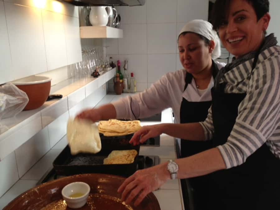 Edgy 8 Dish Private, Fusion Cooking Class, Menu Plan, Market - Starting at Derb Jdid 81 with coffee and a blank menu