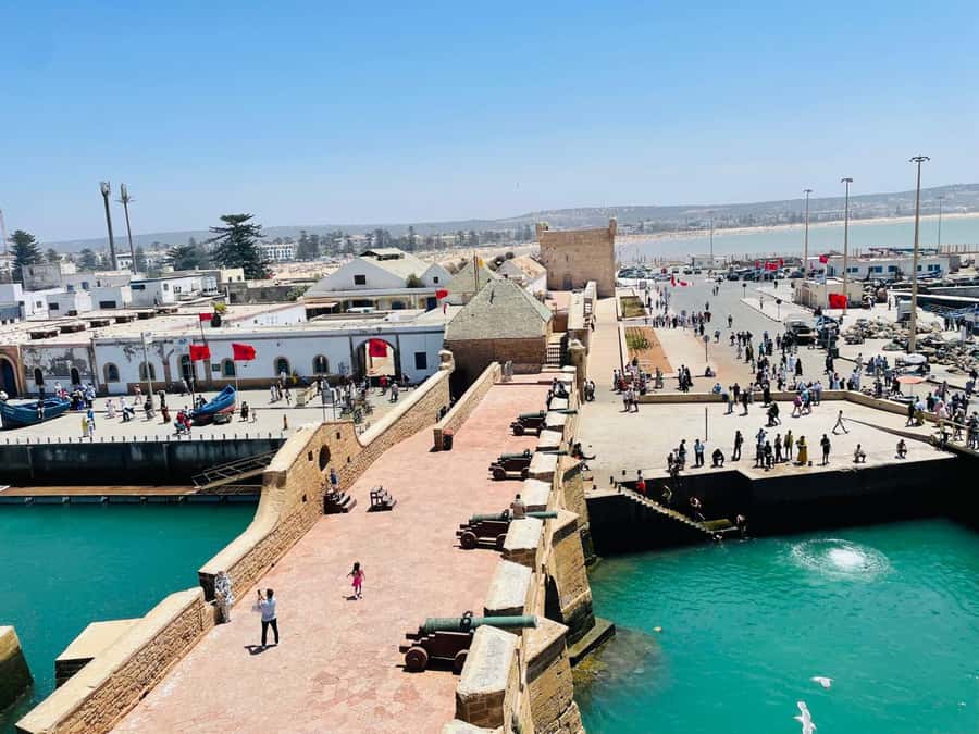 Essaouira: Sqala du Port, Citadel, Fish Market & Medina Tour - Sqala du Port: cannons above the Atlantic