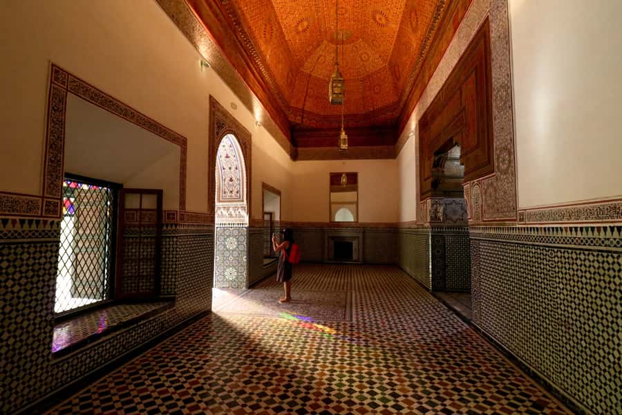 Explore most attractive sightseeing of Marrakech-shared tour - Walking 20 minutes to Ben Youssef Madrasa