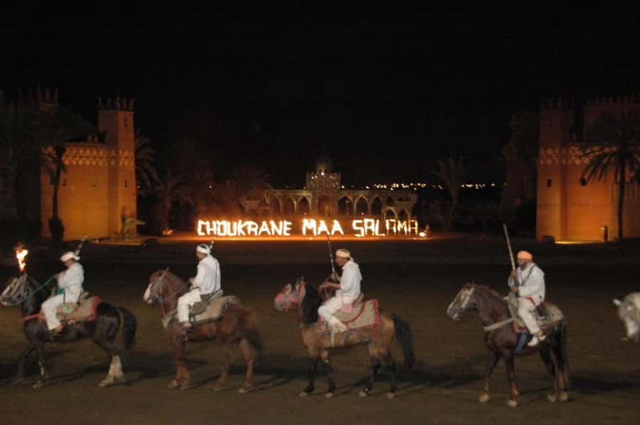 Fantasia 1001 Nights: Dinner + Show from Marrakech - Dinner inside the caïdale tent
